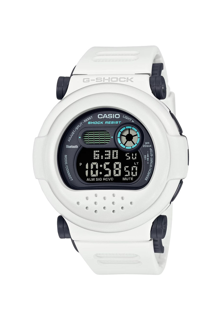 G-SHOCK G-Shock G-B001SF-7 Men's Bluetooth® Digital Sport Watch with White Resin Band