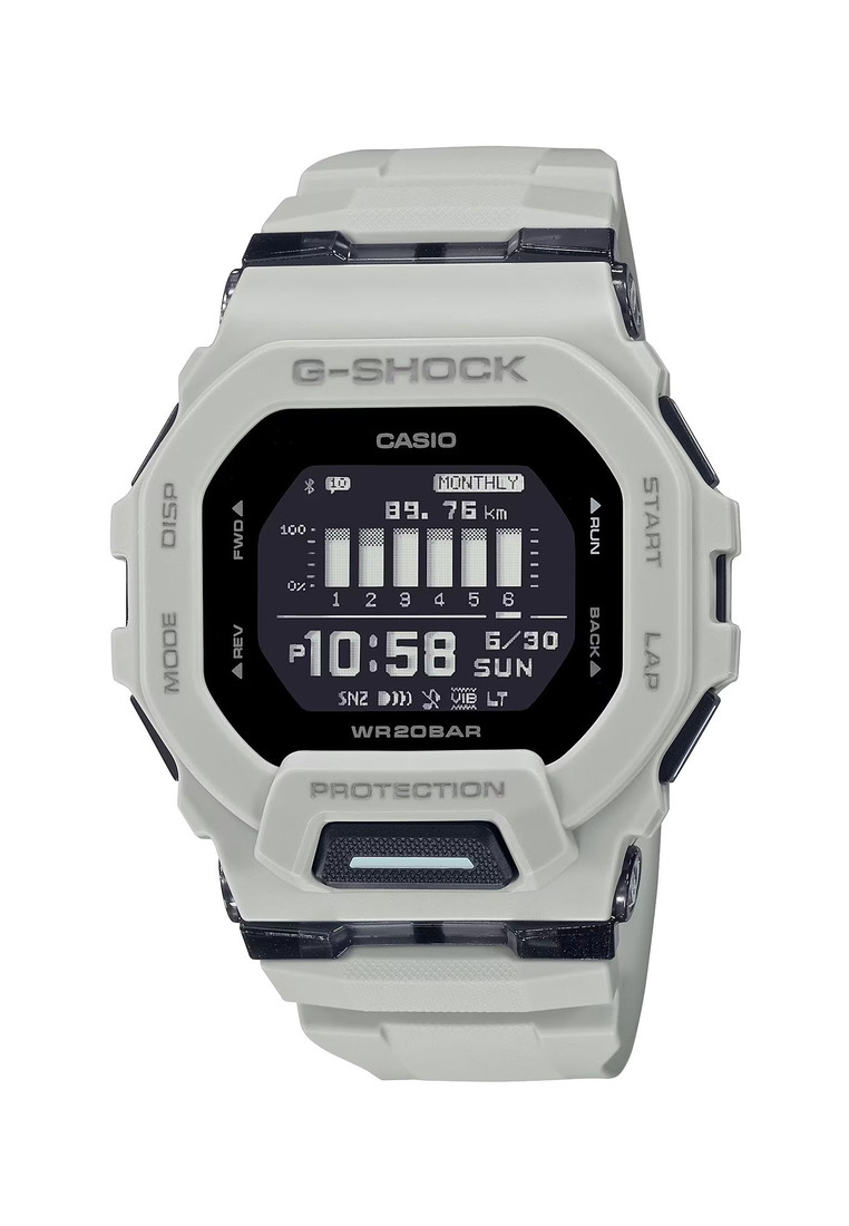 G-SHOCK Casio G-Shock GBD-200UU-9 Digital Bluetooth Step Tracker Off- White Resin Watch GBD200UU GBD200UU-9 GBD-200UU-9DR