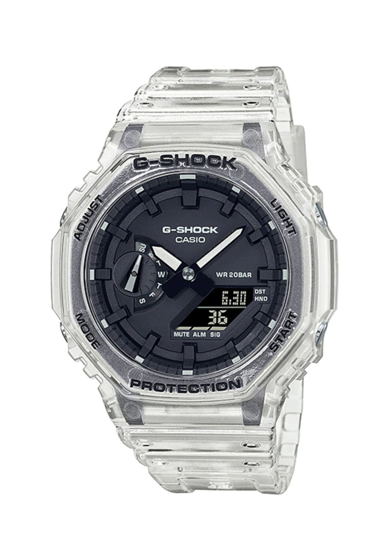Casio G-Shock Men's Analog-Digital GA-2100SKE-7ADR White Resin Band Sport Watch