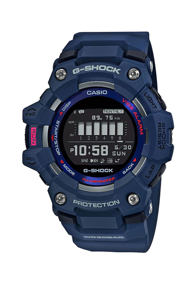 Casio G-Shock Men's Digital GBD-100-2DR G-SQUAD Bluetooth® Blue Resin Band Sport Watch