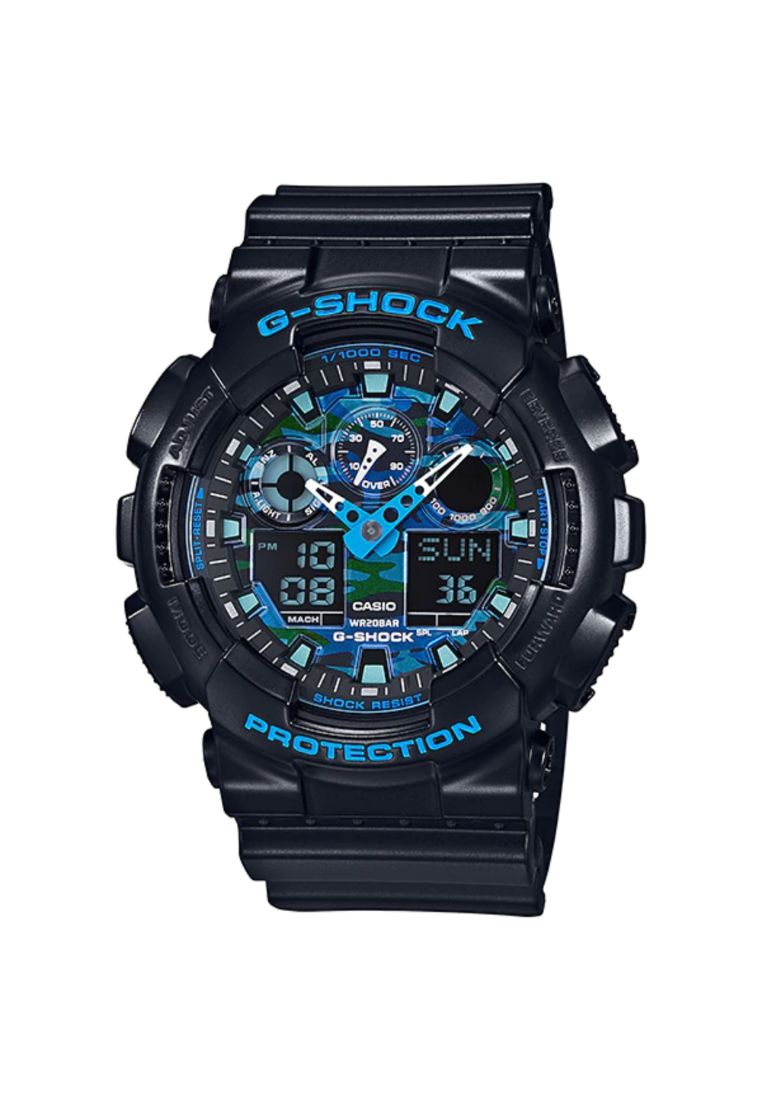 G-SHOCK Casio G-Shock Men's Analog-Digital Watch GA-100CB-1A Black Resin Strap Sports Watch