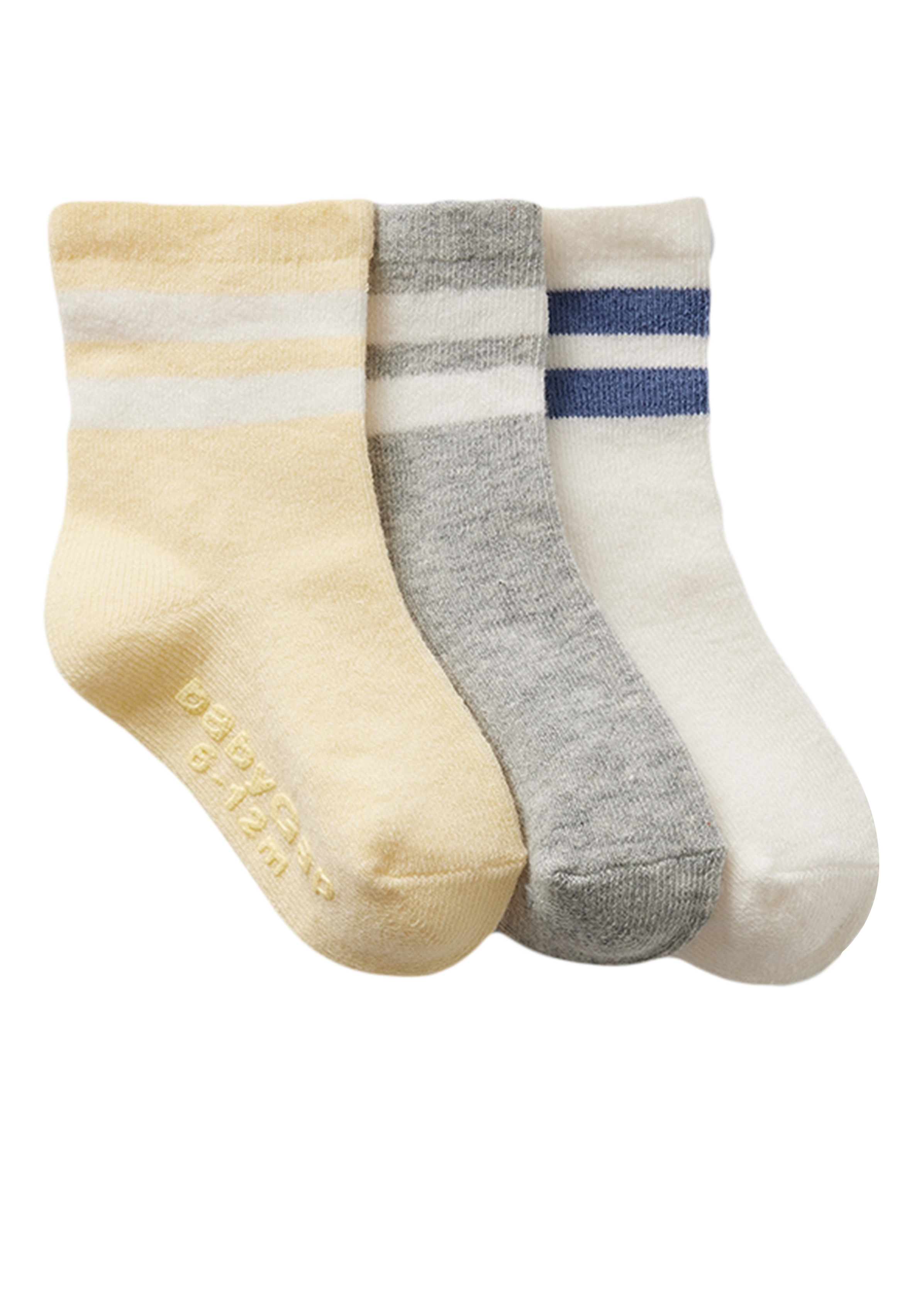 GAP Baby First Favorites Stripe Crew Socks (3-Pack)