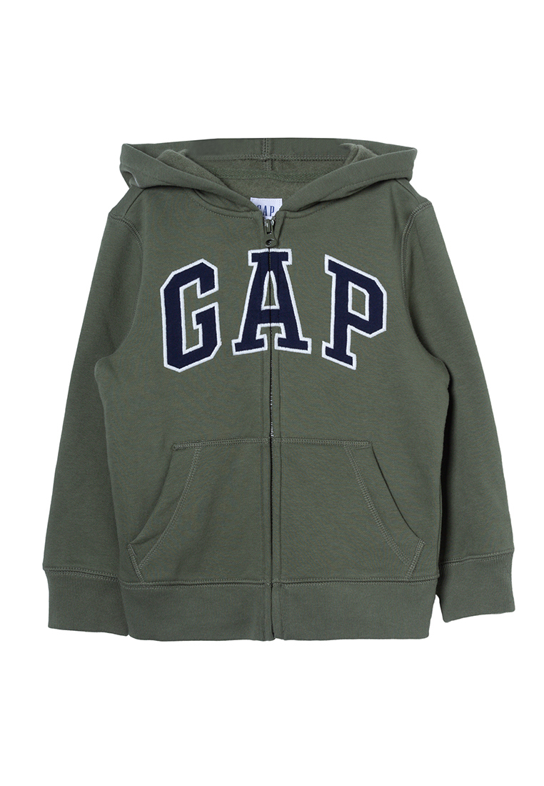 GAP Fleece Heritage Logo Front Zipper Hoodie