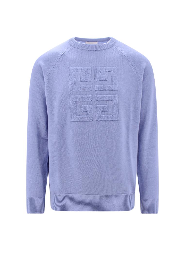 Givenchy Cashmere sweater with frontal 4G motif - GIVENCHY - Blue