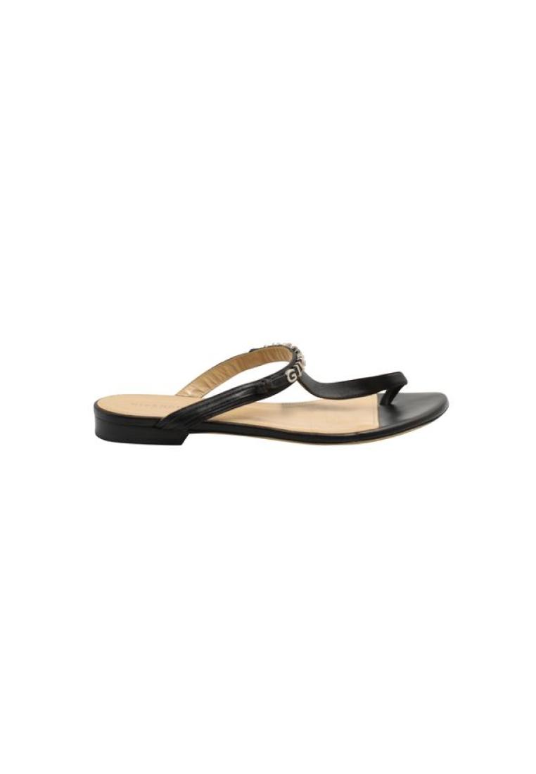 Pre-Loved GIVENCHY Givenchy Black Elba Thong Sandals