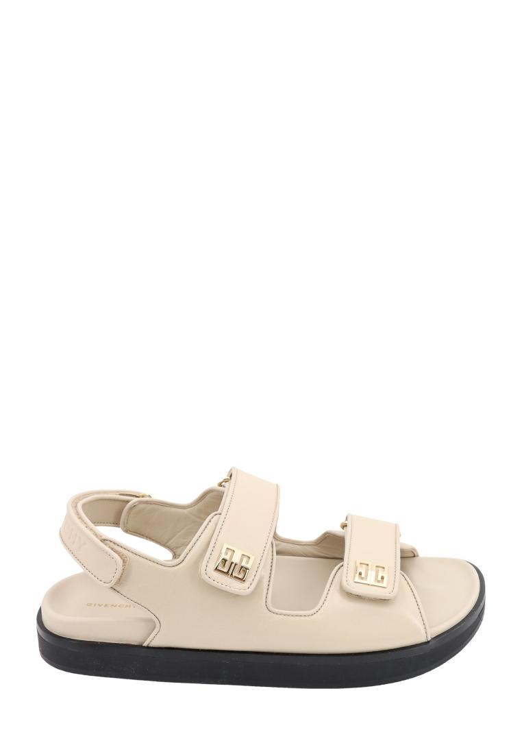 Givenchy Leather sandals with 4G metal details - GIVENCHY - Beige