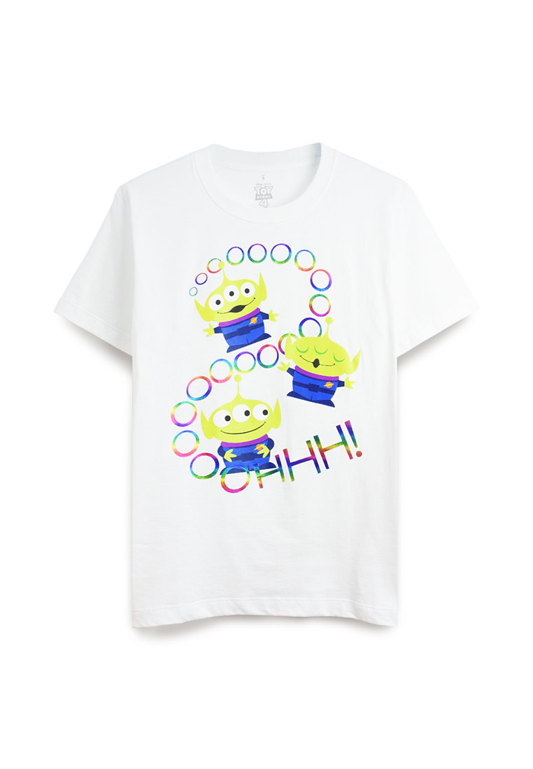 GOLDWOOD 迪士尼玩具總動員OOOOOOOHHH T恤 - 白色