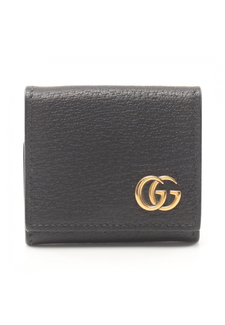 GUCCI 二奢 Pre-loved Gucci GG Marmont coin purse leather black