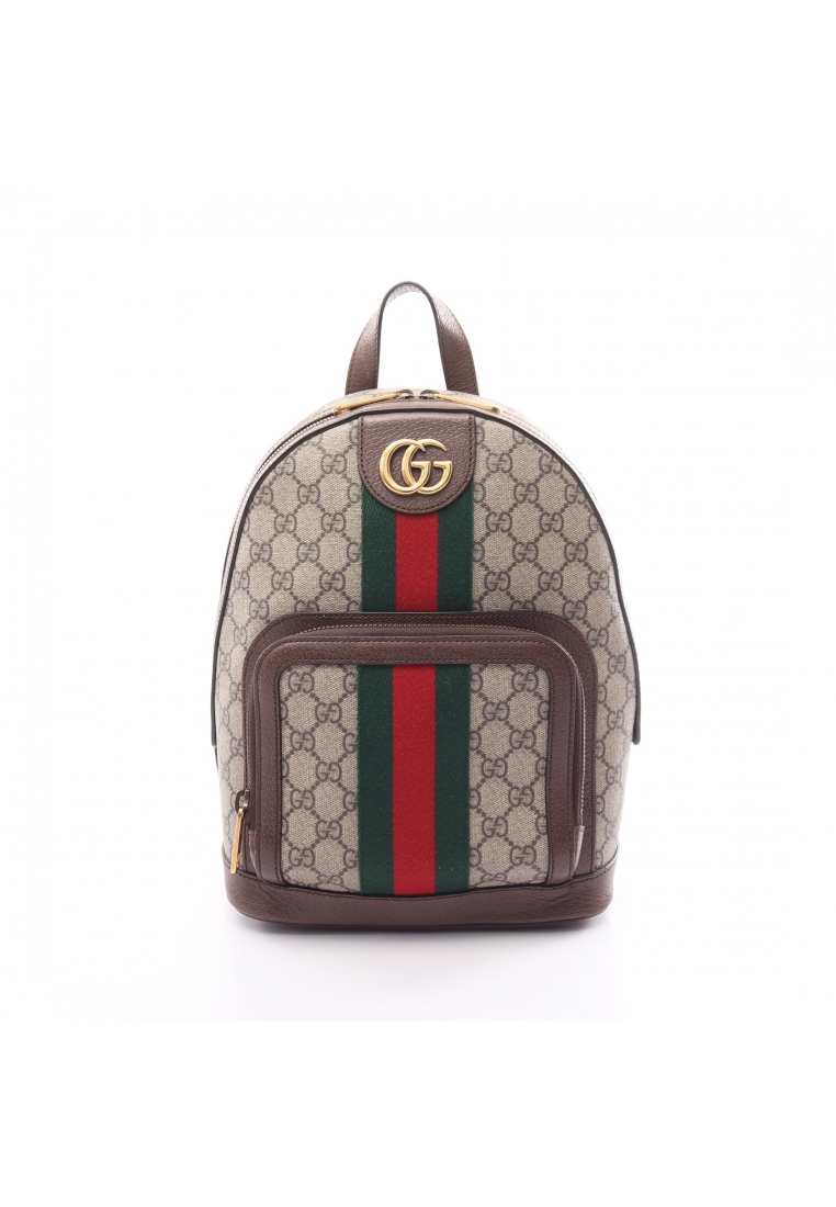 二奢 Pre-loved Gucci Ophidia GG Supreme Backpack rucksack PVC leather beige multicolor