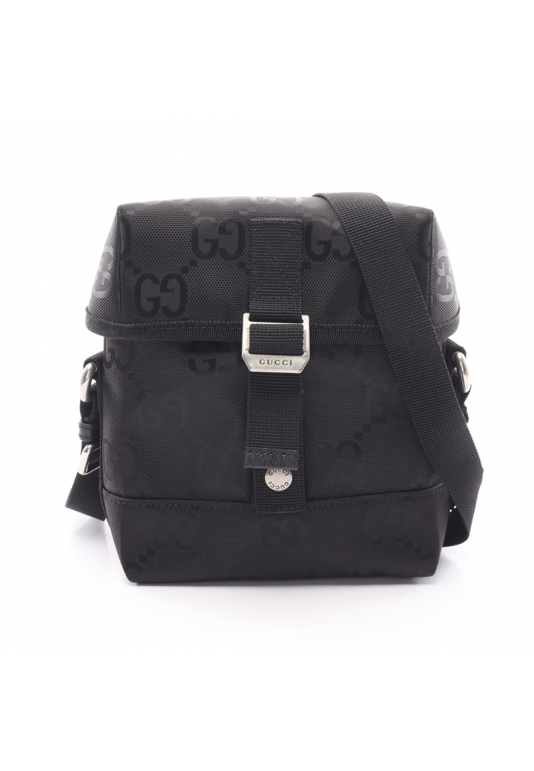 Gucci 二奢 Pre-loved GUCCI GUCCI OF THE GRID Messenger bag Shoulder bag Nylon black