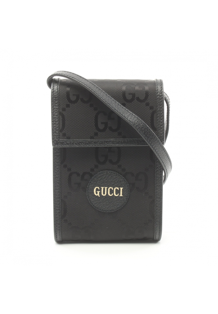二奢 Pre-loved Gucci gucci off The grid mini bag GG pattern Shoulder bag Nylon leather black