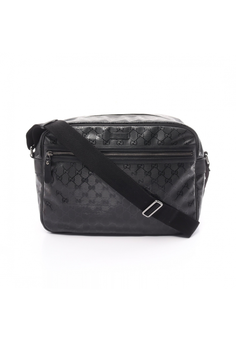 GUCCI 二奢 Pre-loved Gucci GG Imprime Shoulder bag PVC leather black