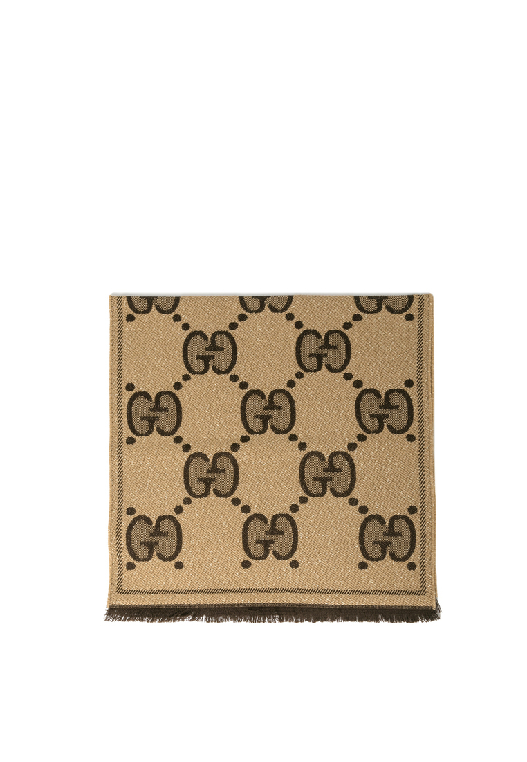 Gucci Gg Wool Jacquard 圍巾