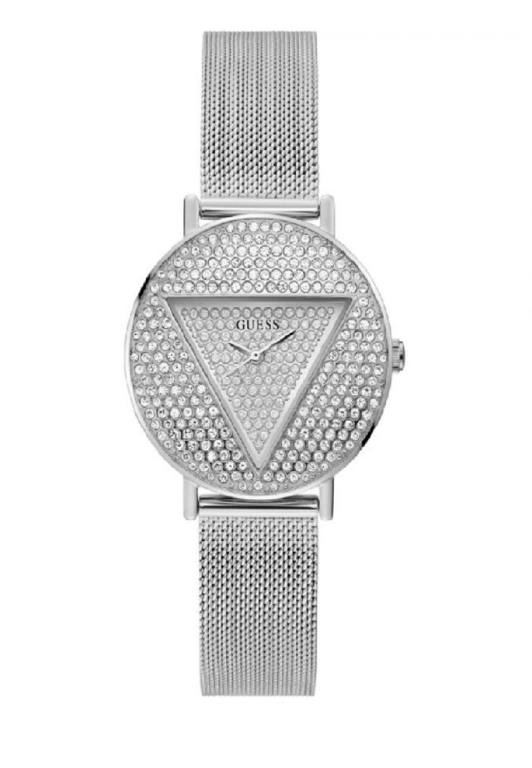 Guess Iconic Silver Stainless Steel Women Watch GW0477L1