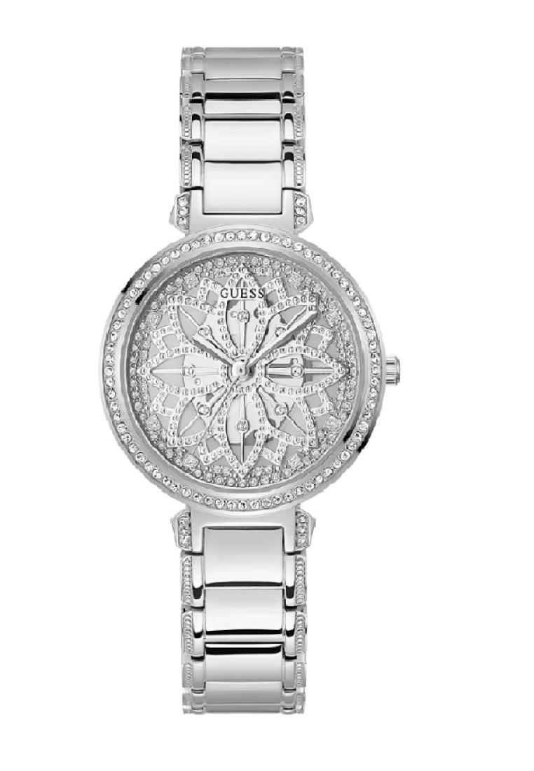 Guess Analog Silver Dial Stainless Steel Strap Women Watch GW0528L1