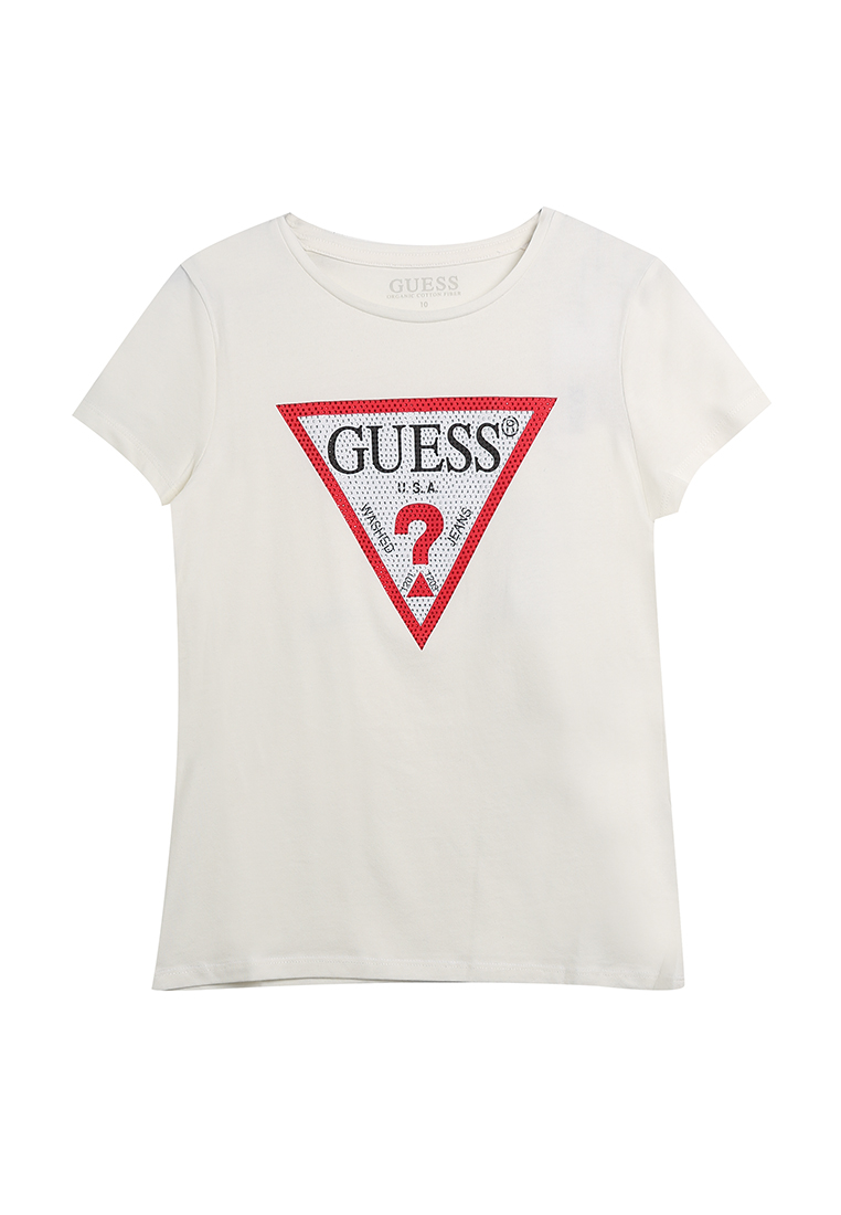 Guess Gems Logo Short Sleeve T-Shirt