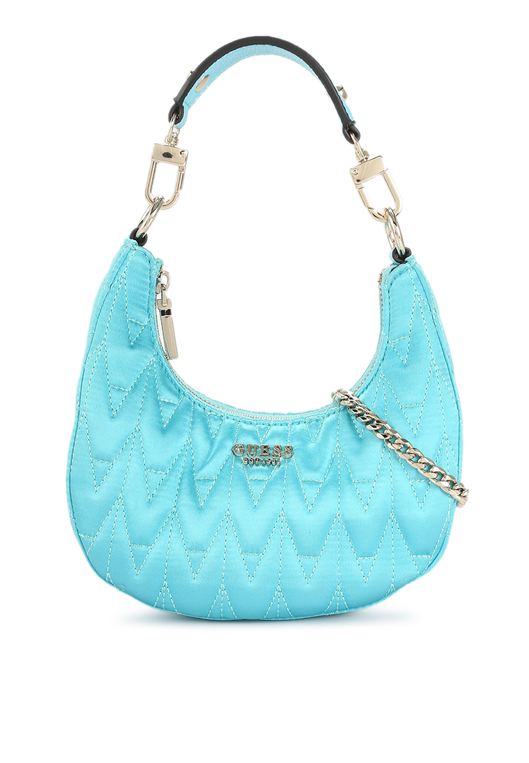 Guess Golden Rock Quilted Mini Hobo Bag