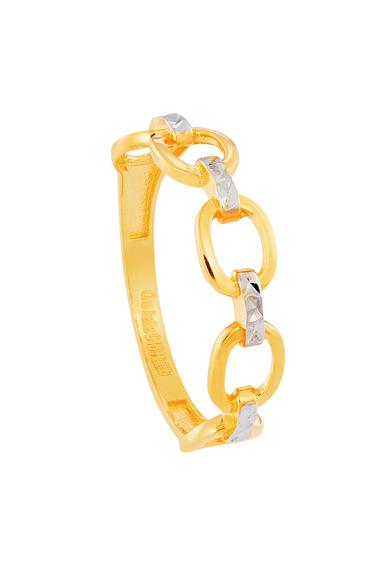 HABIB Oro Italia 916 Yellow and White Gold Ring GR52861023(YW)-BI