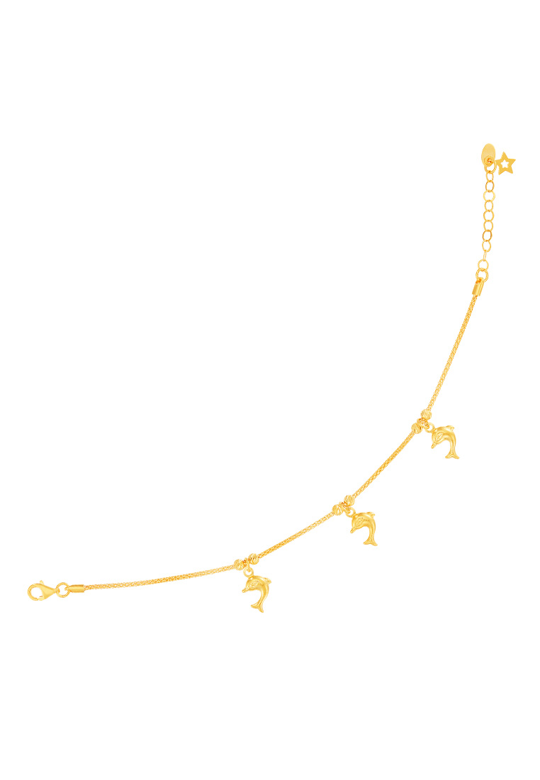 HABIB Oro Italia 916 Yellow Gold Bracelet (Dolphin) GW43711123-STAR