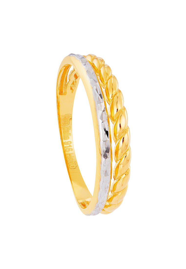 HABIB Oro Italia 916 Yellow and White Gold Ring GR52701023(YW)-BI
