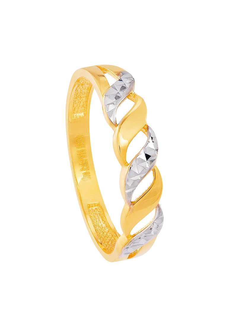 HABIB Oro Italia 916 Yellow and White Gold Ring GR53381223(YW)-BI
