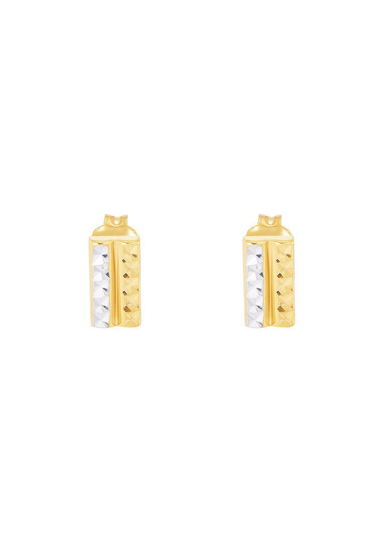 HABIB Oro Italia 916 Yellow and White Gold Earrings GE73450922(YW)-BI