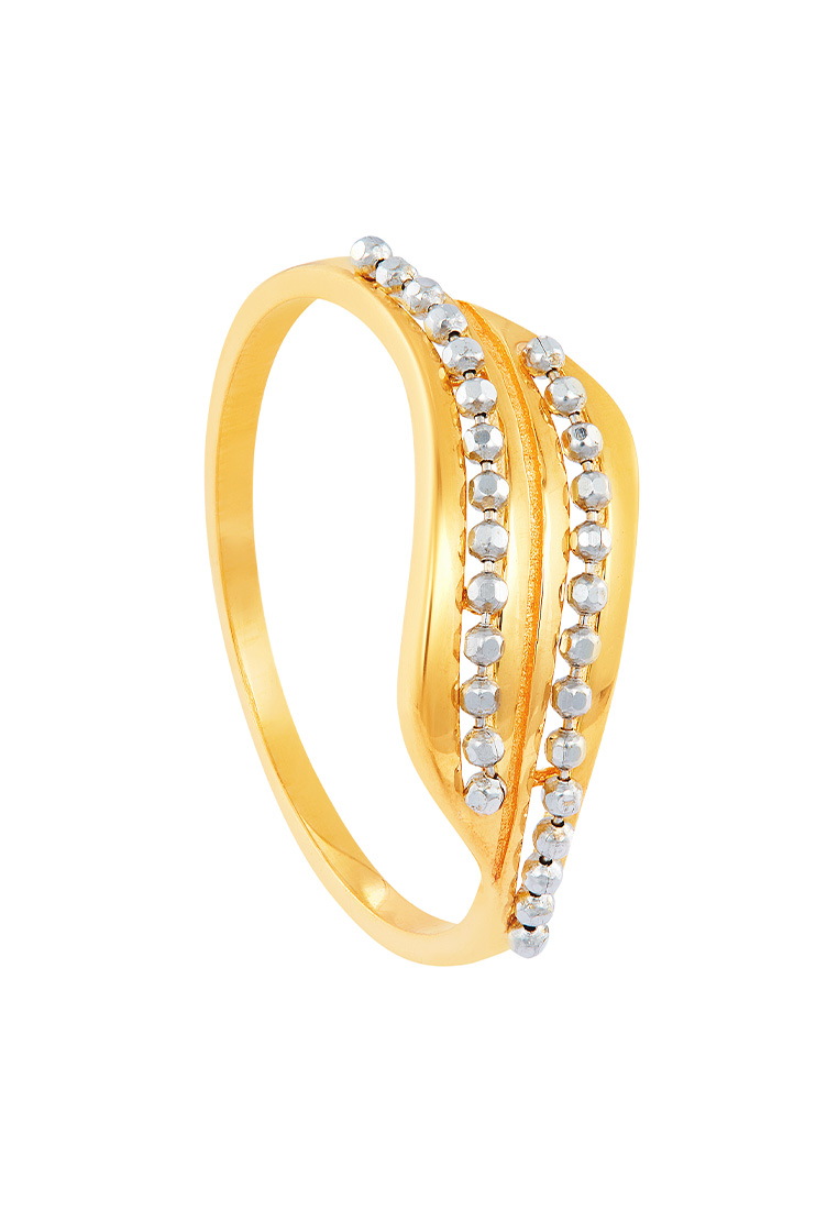 HABIB Oro Italia 916 Yellow and White Gold Ring GR51880923(YW)-BI