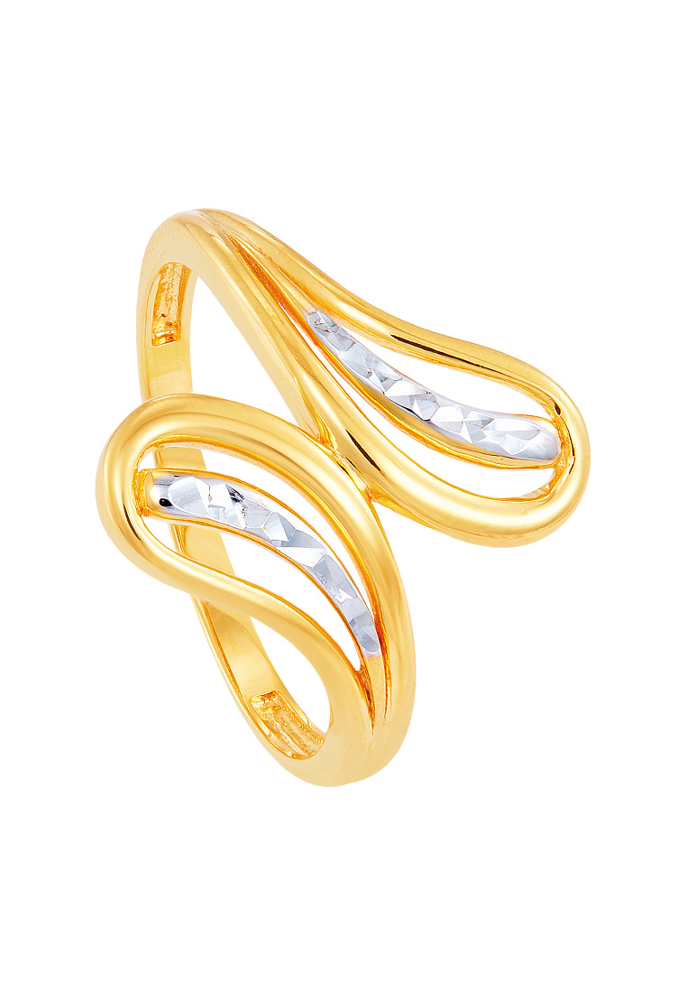 HABIB Oro Italia 916 Yellow and White Gold Ring GR49350323(YW)-BI