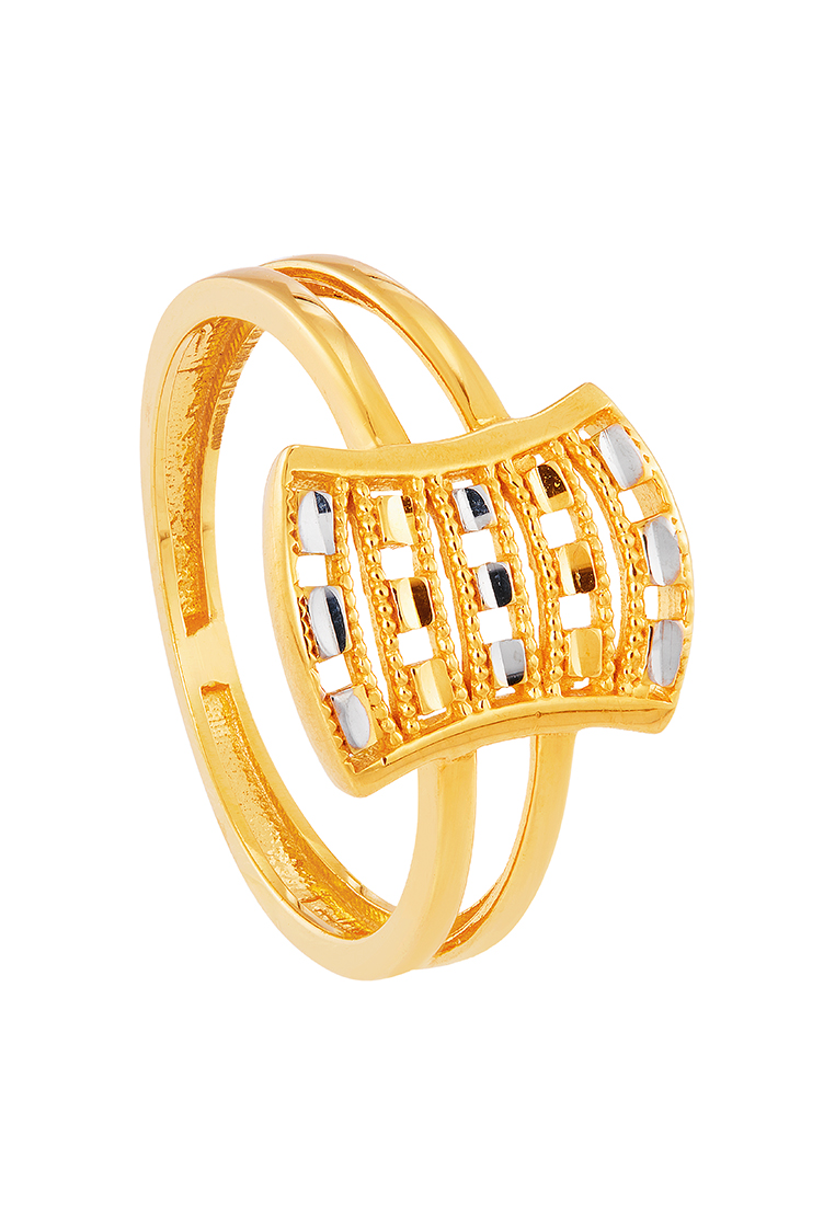 HABIB Oro Italia 916 Yellow and White Gold Ring GR53421223(YW)-BI