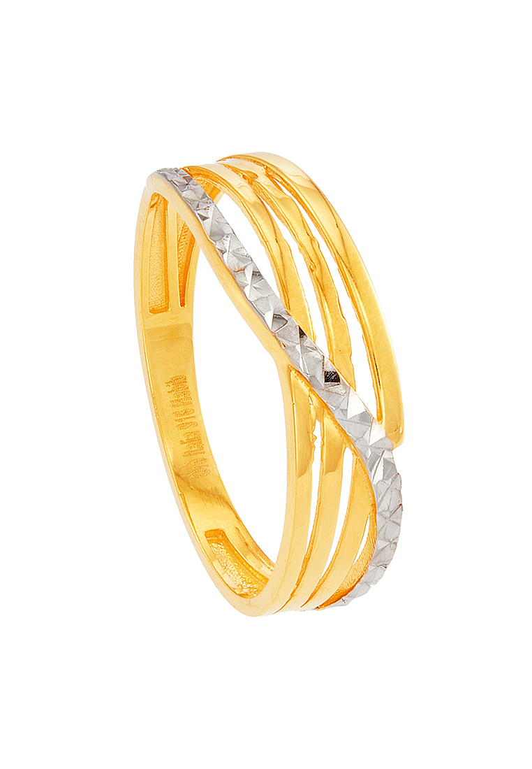 HABIB Oro Italia 916 Yellow and White Gold Ring GR53481223(YW)-BI