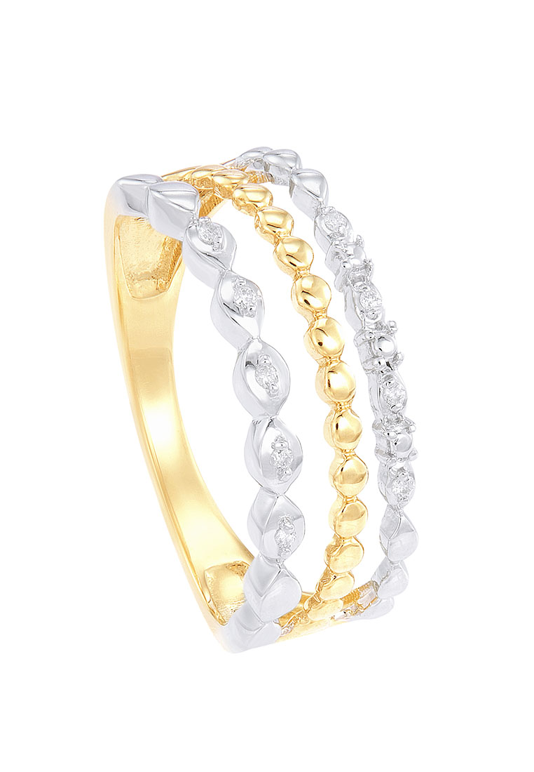 HABIB Munsell Yellow and White Diamond Ring