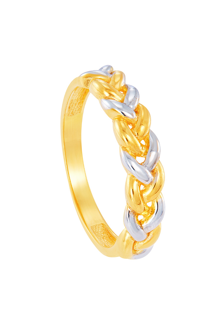 HABIB Oro Italia 916 Yellow and White Gold Ring GR49340323(YW)-BI