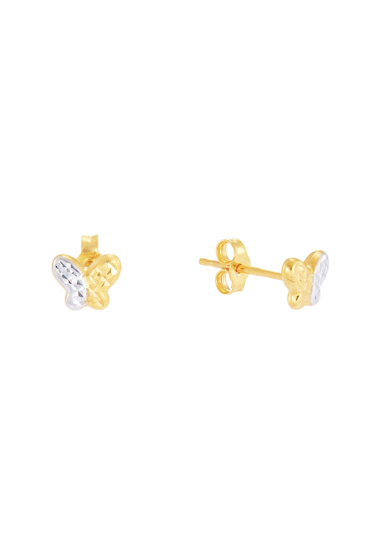 HABIB Oro Italia 916 Yellow and White Gold Earrings GE73601022(YW)-BI