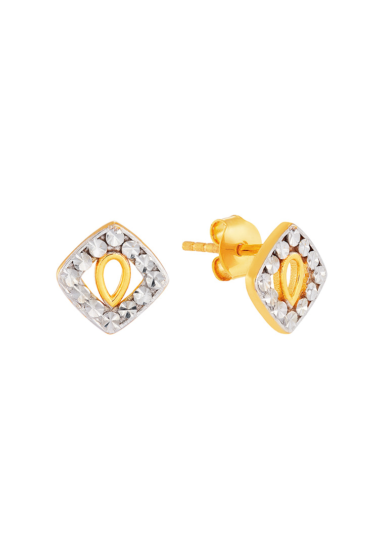 HABIB Oro Italia 916 Yellow and White Gold Earrings GE74320623(YW)-BI