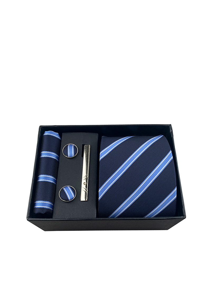 HAPPY FRIDAYS 男士商務領帶口袋巾袖扣組合禮盒 YFS-HHB02