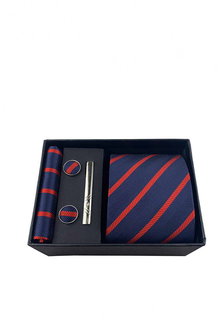 HAPPY FRIDAYS 男士商務領帶口袋巾袖扣組合禮盒 YFS-HHB06