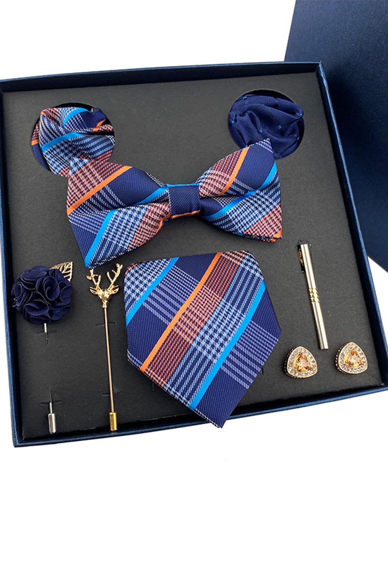 HAPPY FRIDAYS 領帶領結袖扣胸針領帶夾8 件套禮盒 YFS-SHZ01