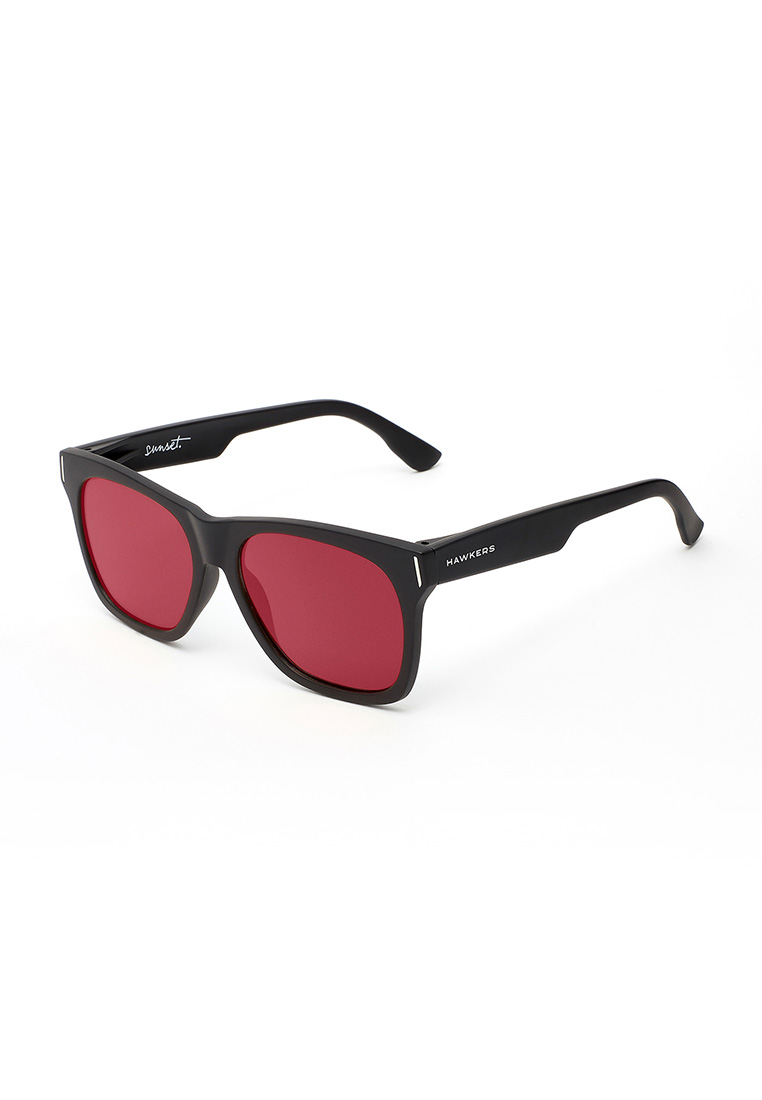 Hawkers HAWKERS Carbon Black Red SUNSET Asian Fit Sunglasses for Men and Women