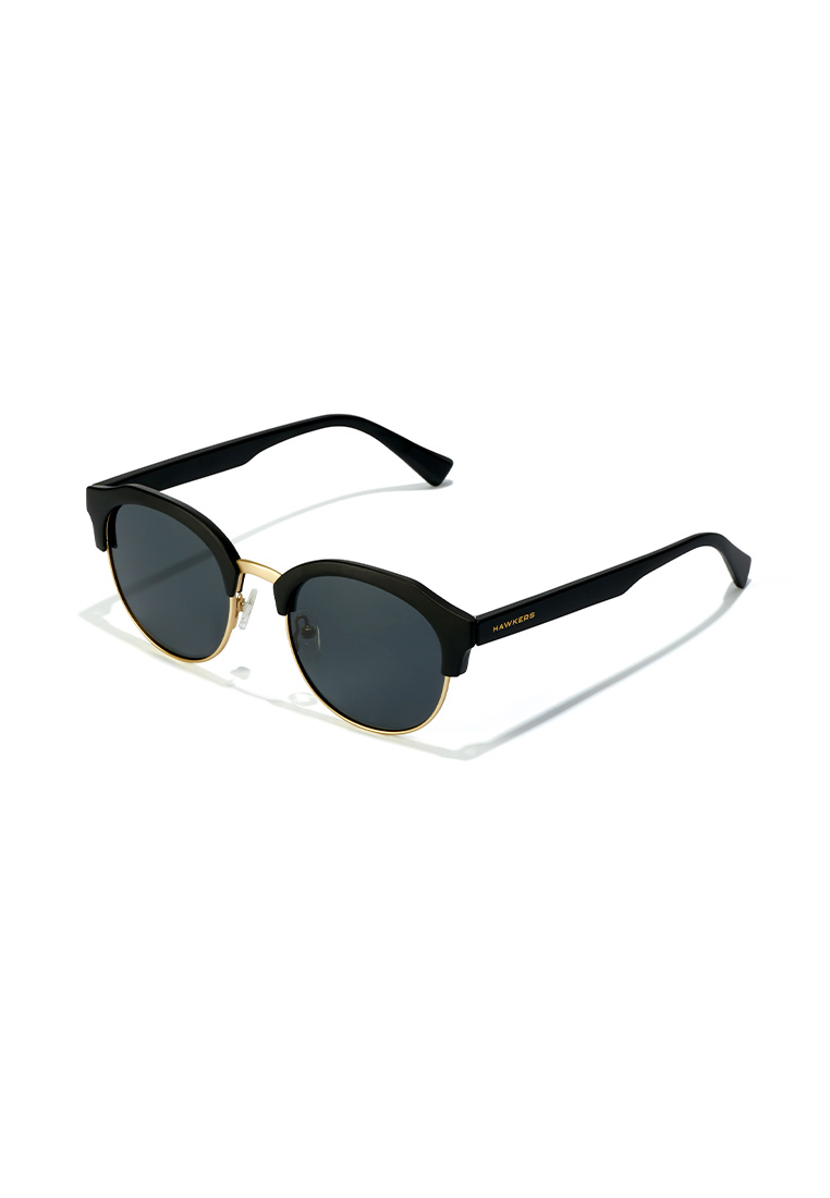 Hawkers HAWKERS POLARIZED Gold Dark CLASSIC ROUNDED Sunglasses for Men and Women, Unisex. UV400 Protection. Official Product designed in Spain