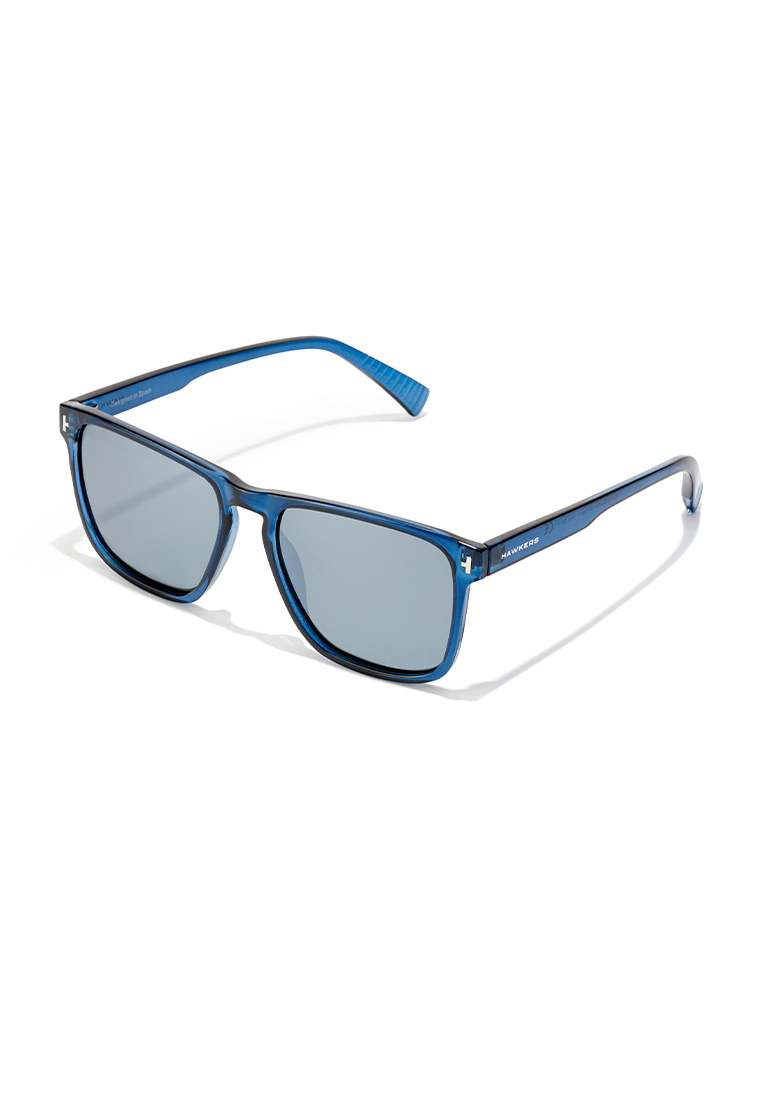 Hawkers HAWKERS POLARIZED Navy Chrome DUST Sunglasses for Men and Women, Unisex. UV400 Protection. Official Product designed in Spain