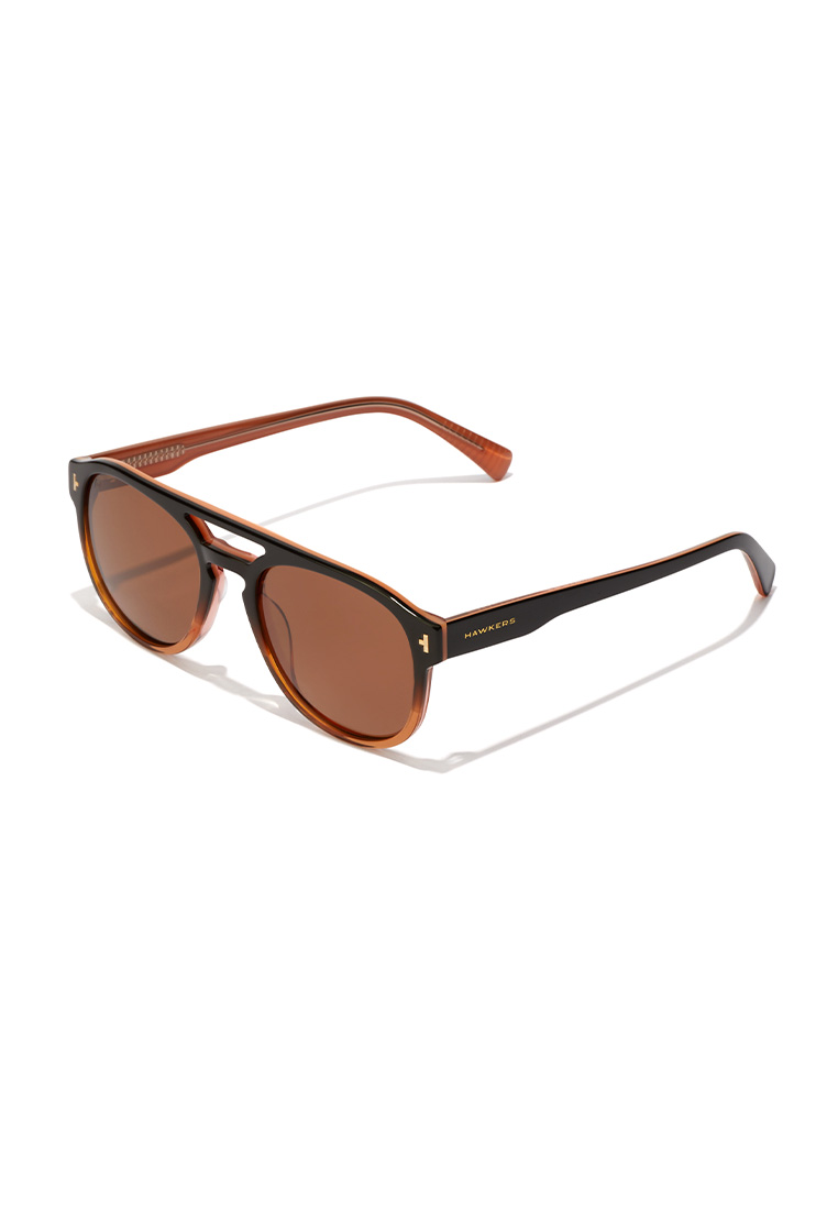 Hawkers HAWKERS POLARIZED Black Brown DIVER Sunglasses for Men and Women, Unisex. UV400 Protection. Official Product designed in Spain
