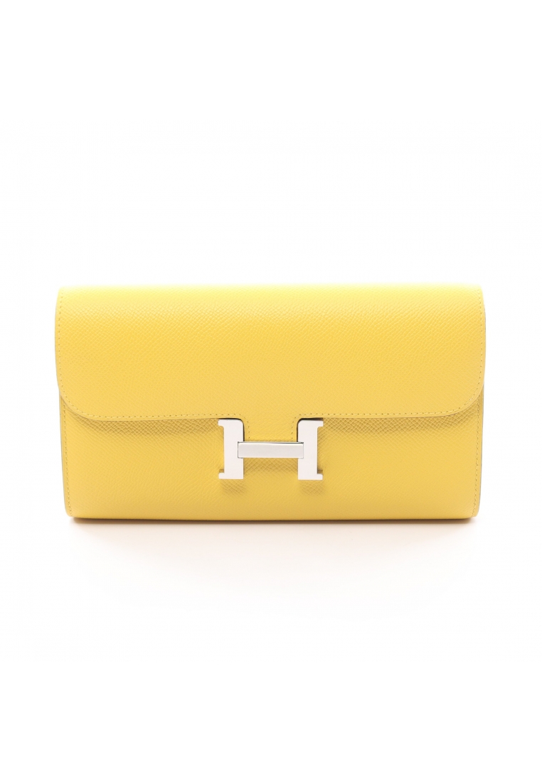 二奢 Pre-loved Hermès Constance long Too Go Jaune Naple Shoulder bag Veau epsom yellow silver hardware B stamp