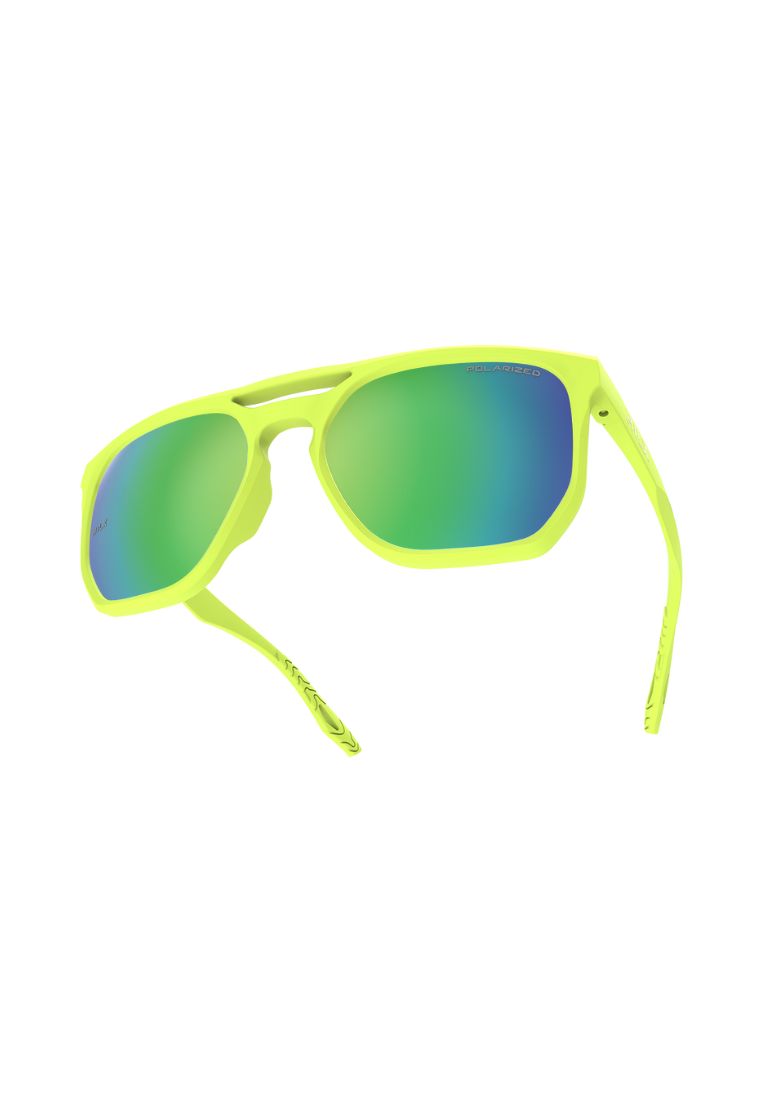 HILX Carnage 偏光浮水太陽眼鏡 黃色框 - 綠色鏡面鏡片