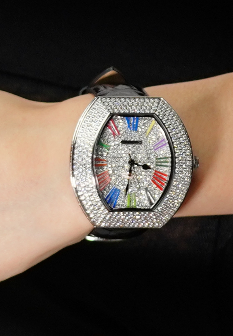 HOPE ROSA Hope Rosa Starlit Women's White Gold Watch Diamond Studded G18112W