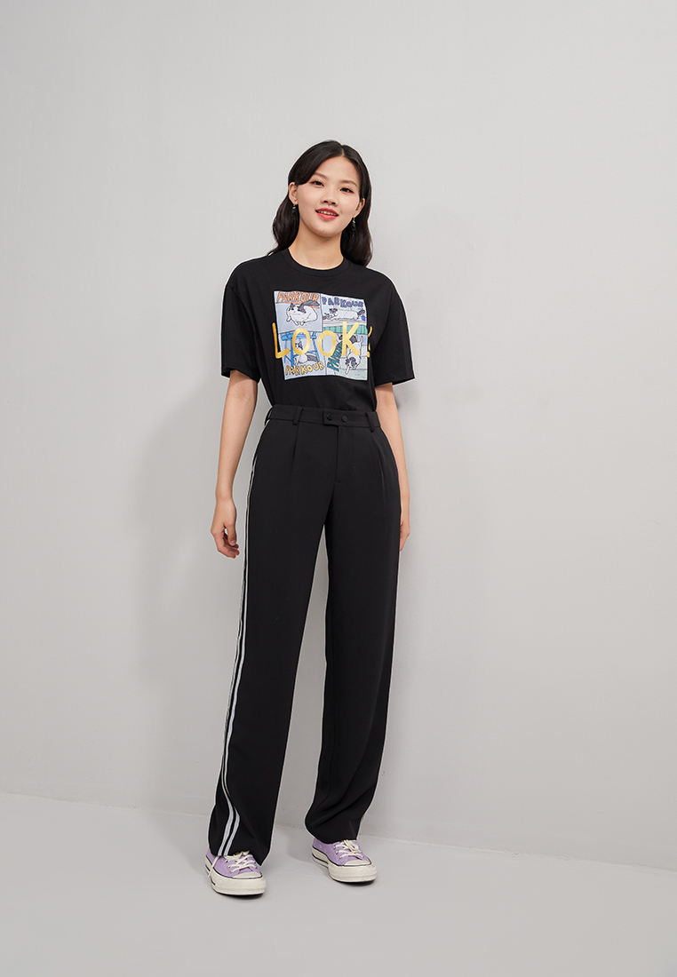 Hopeshow Sporty Long Pants with Side Stripes