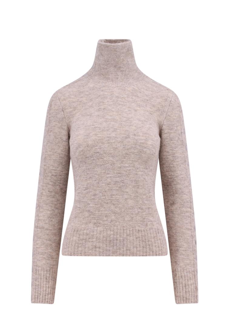 Isabel Marant Alpaca blend sweater with metal buttons - ISABEL MARANT - Beige