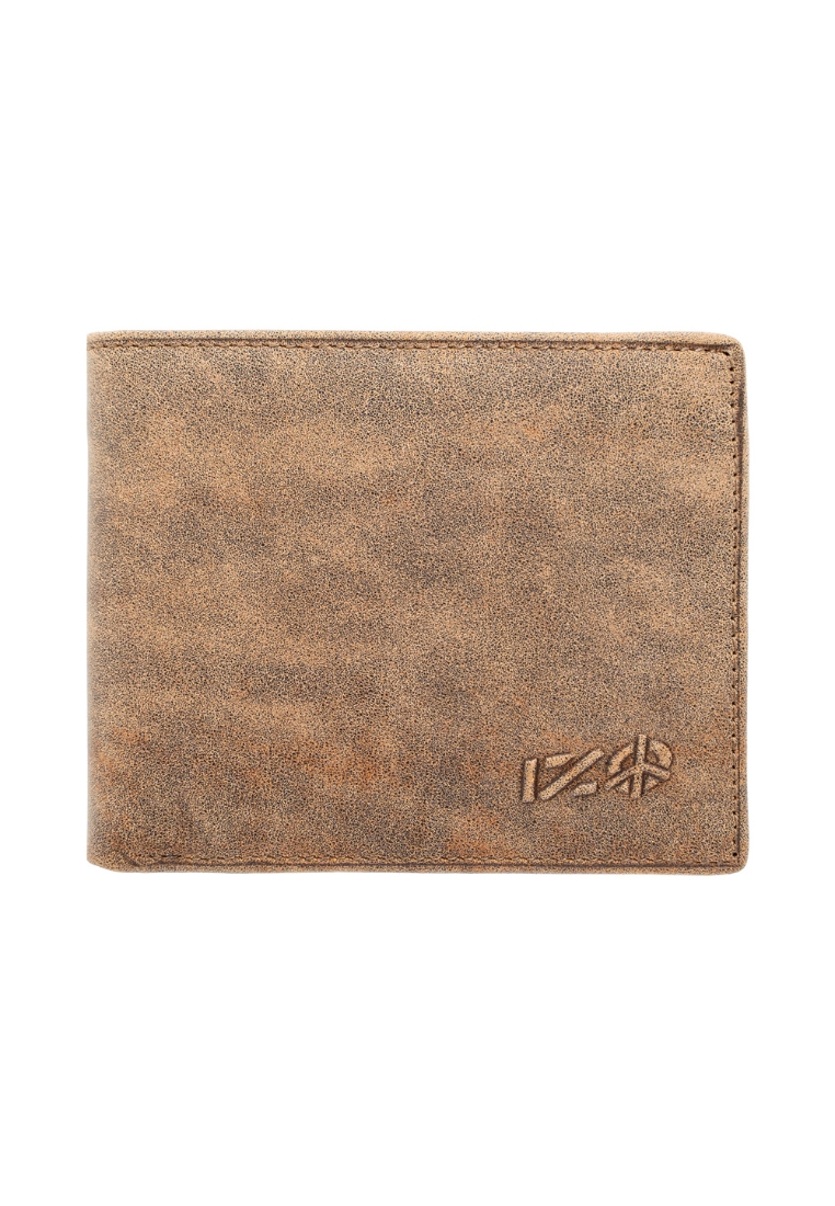 IZO Top Grain Leather Bi-Fold RFID Blocking Wallet with Coin For Men IWB 21153