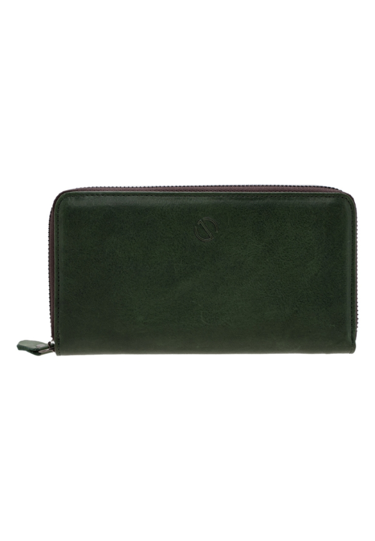 Jack Studio Unisex Vegetable Tanned Leather Zip Around Multiple Cards Long Wallet - JWC 31054