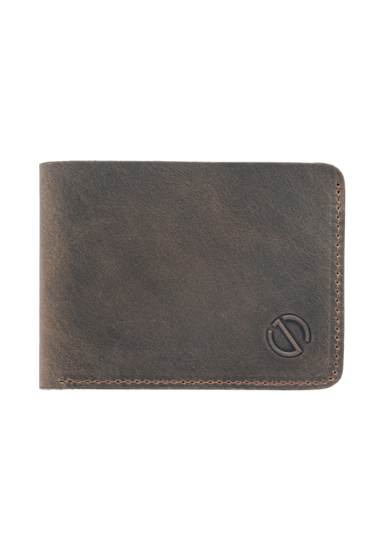 Jack Studio Men's Full Grain Crazy Horse Leather Bi-Fold Slim Wallet JWC 20866