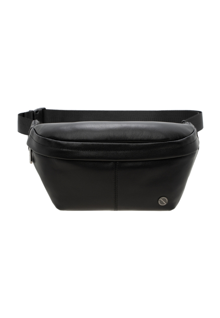 Jack Studio Grain Leather Simple Chest Waist Bag BAB 40134